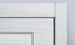 sectional woodgrain panel and matching frame
